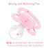 3 Pack Littleforbig Bigshield Generation-II Adult Sized Pacifier Overload Paci - Dark-Pink Medium-Pink Light-Pink