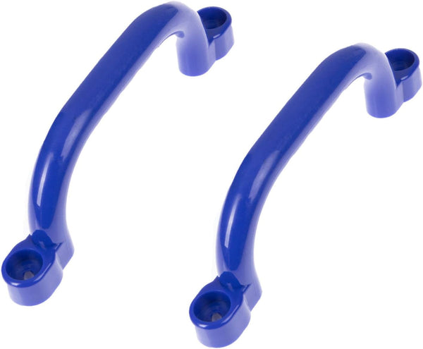 Playground Safety Handles, Outdoor Blue Grab Handle Bars, Plastic Tree House or Playhouse Accessories for Backyard