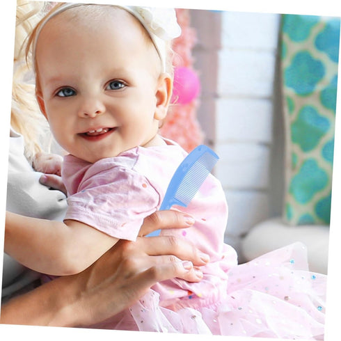 Set Gentle Dandruff Comb and Brush for Newborns in Blue