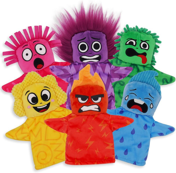 Urban Kiddy UrbanKiddy's My Emotion Friends | 6 Emotion Sensory Hand Puppets, Interactive Educational