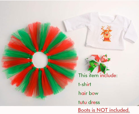 18 Inches Doll Clothes Christmas Deer Tutu Dress, Fits 18 Inch Dolls