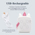 6 Yogasleep Pocket Baby Soother Unicorn, White Noise Machine, Soothing Sounds & Timer for Better Sleep, Includes Brown