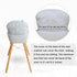 High Chair Pad, High Chair Cushion, High Chair Cover Pad, Safe and Comfort, Soft and Breathable, Cute Pattern, Baby