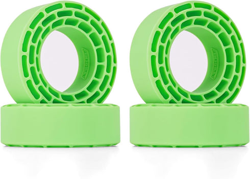 INJORA Silicone Rubber Inserts for 68-72mm 1.3" Tires, 4pcs (Green)