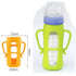 Mamigeor 8oz, 4-Pack Anti-Slip Silicone Handle Cover for Anti-Colic Glass Baby Bottles | Ergonomic Grip Support