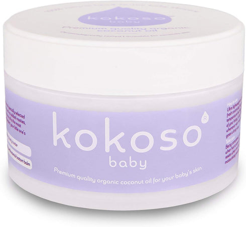 Kokoso Baby Organic Coconut Oil Moisturising 100% Natural Baby Oil for Baby Massage,