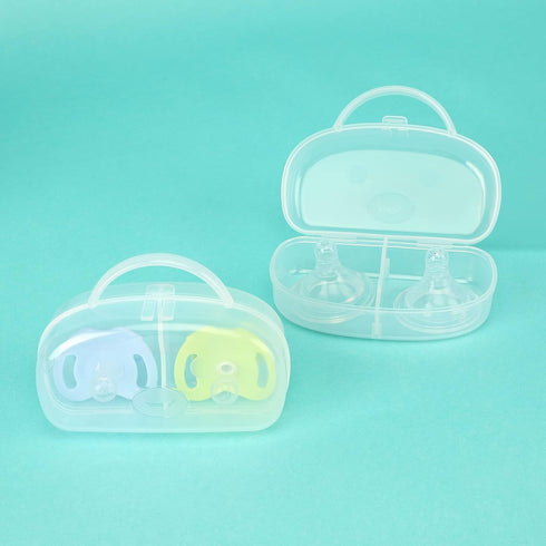 Accmor 2 2 Pack Pacifier Case, Pacifier Holder Can Storage Pacifiers, Baby Pacifier Holder Case Container for Travel