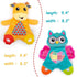 teytoy 2 Pcs Crinkle Toys for Baby with Teether, Soft Snuggle Sleeping Security Blanket for Unisex Babies