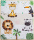 Set 3-Piece Set, Set Cokouchyi Safari Animal Crib Bedding for Baby Boys Girls, Baby Crib Bedding Standard Size Crib