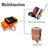 Car Seat Belt Strap to Suitcase, Convert Kid Car Seat to Airport Stroller Carrier, Safe Travel Solution, Orange