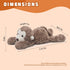 TYOMXA 14" 7 OZ Monkey Cute Stuffed Animals,Sensory Comfort Plush Throw Pillow Toy,Monkey Plush Toys for Stress Relief