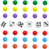 30 5 6 6 Game.(0.55 inches) Wahoo Board Game Replacement Marbles Each of Colors, Dice and a Play Bag for Wahoo Board