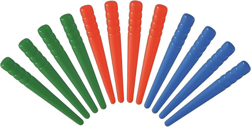 12 Pcs Cribbage Board Pegs Plastic Cribbage Pegs Fit 1/8 Holes Traditional