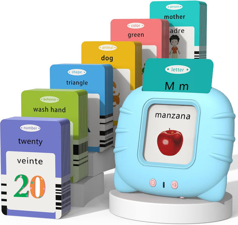 Startcan Spanish & English Talking Flash Cards for Toddlers 1 2 3