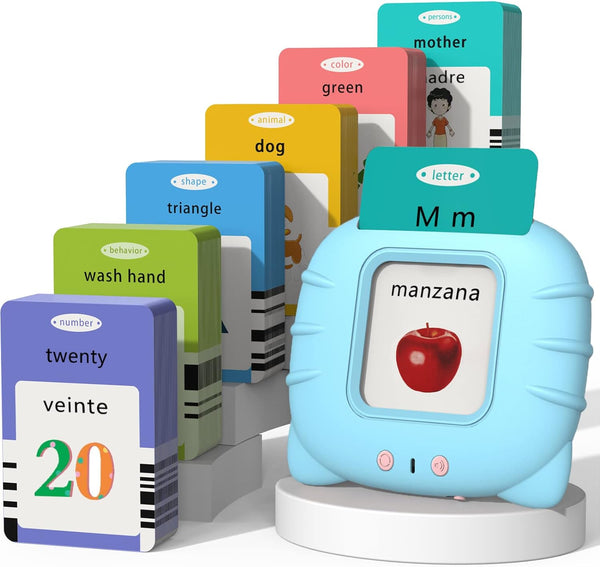 Startcan Spanish & English Talking Flash Cards for Toddlers 1 2 3