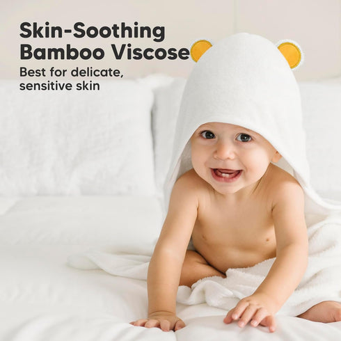 KeaBabies Baby Washcloths and Baby Hooded Towel - Soft Baby Wash Cloths for Newborn, Kids - Baby Towel, Toddler Towels
