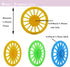 60PCS Plastic Project Wheels with 2mm Hole and 30PCs Shaft Rods,100mm Round Rod Axles for Science Engineering Car STEM Projects RC Truck Boat Helicopter Model