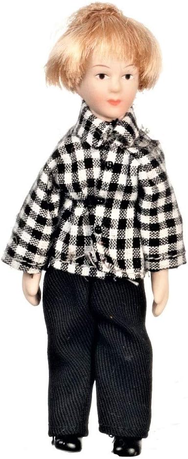 Aztec Imports, Inc. Dollhouse Miniature Doll Family, Modern Outfits, Set of 4 #G7672