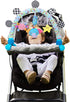 Travel Bassinet Mobile Toys for Infant & Toddlers, Clip on Stroller Toy & Pram Activity Bar for Indoor Outdoor