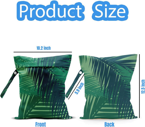 Summer Wet Dry Bag, Wet Bag for Swimsuit, Travel, Beach, Pool, Diapers, Dirty Yoga Gym Clothes, Makeup Bag, Vacation