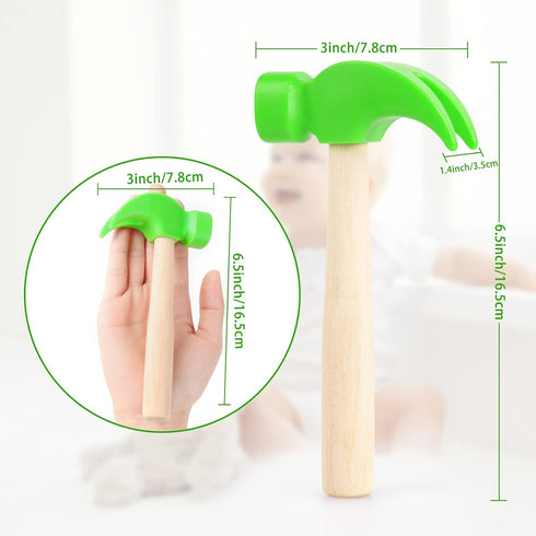 Hammer Hammers Fowecelt Wooden Toys Simulation Maintenance Tools Educational Toys for Kids Birthday Party Games