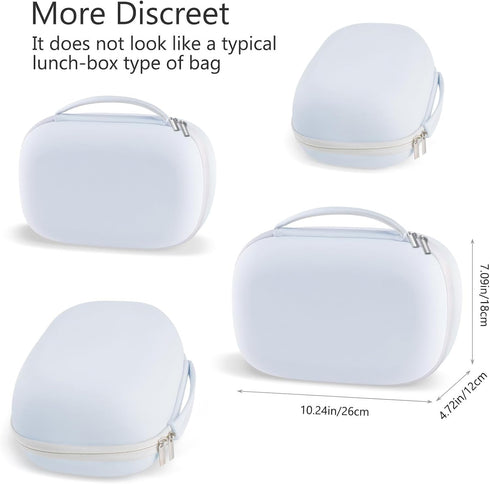 Gowing 2 Wearable Breast Pumps Carrying Bag, Hard Shell Case with Removable Tray, Watertight Breast Pump Storage Bag