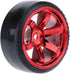 GoolRC 1/10 Drift Car Tires Hard Tyre Replacement Set of 4 for Traxxas HSP Tamiya HPI Kyosho On-Road Drifting (Red)