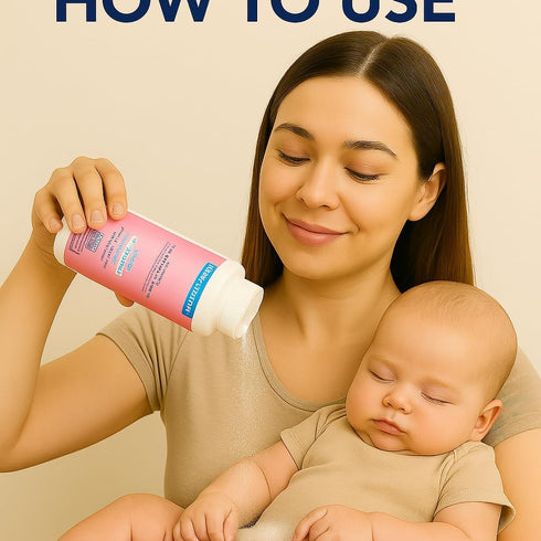 Generic 5 oz Medicated Body Powder with Zinc Oxide & Cornstarch, Talc-Free, Soothes & Protects Irritated Skin, Diaper