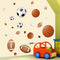 Runtoo Sports Wall Decals, Kids Wall Stickers for Soccer, Baseball, Football, Hockey, Basketball, Boys Room Décor