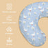 Cstdyfrv Vintage Geese Boho Flower Nursing Pillow Covers Cute Ducks Daisy Floral Removable Covers for Breastfeeding