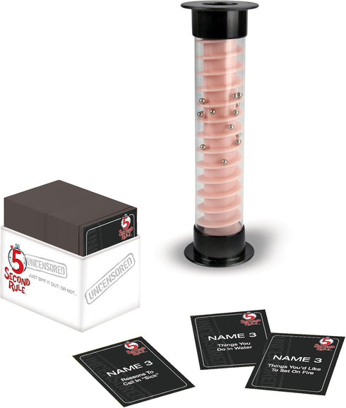 5 Second Rule Uncensored, Fun Card Game for Game Night with Friends, for Ages 17 and Up