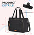 mommore Mommy Diaper Bag Tote Small Baby Bag with Insulated Pockets, Lightweight Tote with Stroller Straps, Nurse Gym