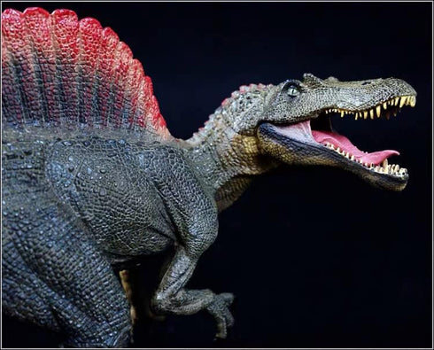 Spinosaurus Toy with Moveable Jaw, Dinosaur Action Figure for Kids Birthday Cake Topper, Home Decoration or Dinos Fans