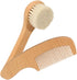 Grooming Kit with Soft Wool Scalp Brush and Comb Set for Newborns