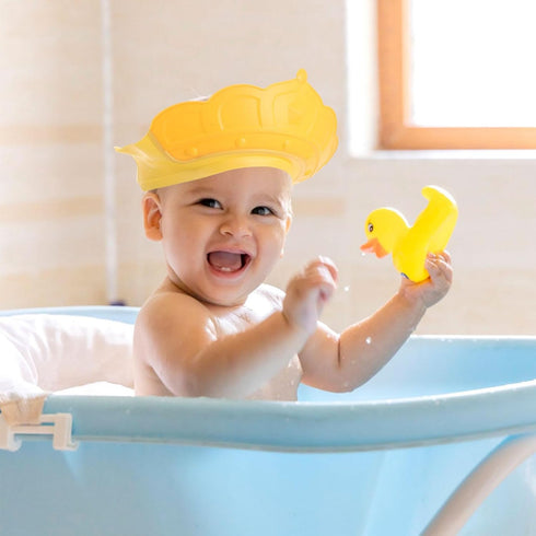 ibasenice Bath Hat for Toddlers Hair Washing Design Shampoo Shield for Boy Girl Keeps Hair Dry Ears Protected