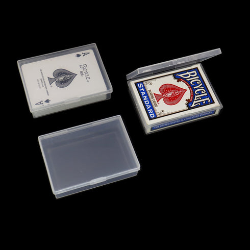 6pcs Plastic Playing Card Deck Cases, Empty Holder Storage Organizer, Suitable for 3.5X2.5 inch Cards