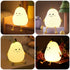 DiQiRenQin 2 30/60 LED Cute Pear Night Light, Rechargeable Silicone Fruit Night Lamp, Kawaii Bedside Lamp, Modes (Warm