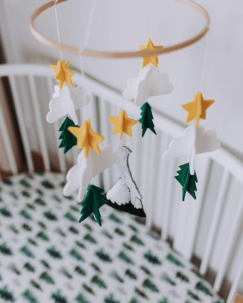 2 Pack Crib Sheets Neutral - Fitted Baby Crib Sheets Bed for Girl Boy - Standard & Toddler Mattress (Woodland Forest