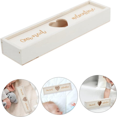 LIFKOME Wooden Pregnancy Test Kit Box Mom Gifts Unique Decorative Announcement Box for Women Sturdy and Elegant