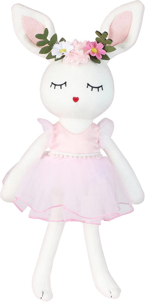 Ballerina Doll Easter Stuffed Animal Bunny Plush Animal Doll, Plush Rabbit Toy