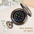 Aubric 4pcs Pack Kids Pirate Telescope & Compass Toy Kits Plastic Collapsible Handheld Retro Telescope Spyglass