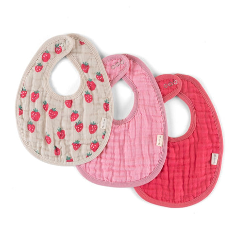 Itzy Ritzy Set of 3 Baby Bibs - Ultra-Soft Adjustable Infant &