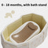 Generic Bathtub,75x45cm Folding Children Portable Space-Saving,Foldable Bath Tub with Drainage | for Boys Girls Pets