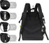 Hsnar Backpack Tropical Leaf Green Waterproof Diaper Bag Large Capacity Baby Bag with Stroller Straps, Multi-Pocket