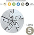 BePuzzled Spiral Hanayama Metal Brainteaser Puzzle, Mensa Rated Level 5, Ages 12 and Up