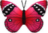 CHELEI2019 15.7" Pink Butterfly Pillow Plush Toy, Stuffed Animal Gift for Kids