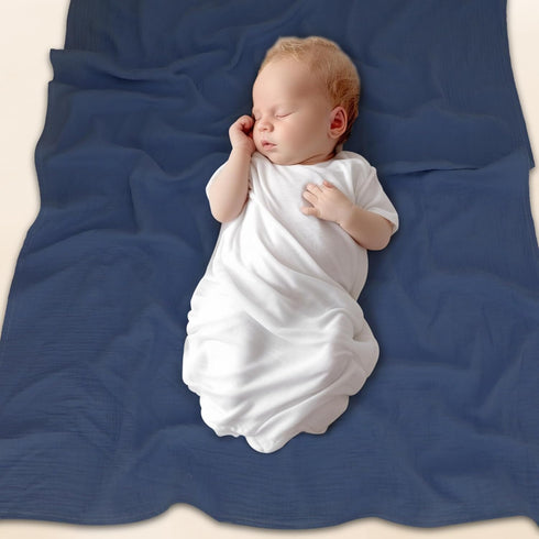 Chiowels 3-Pack 37 49 inches 001 Baby Muslin Swaddle Blankets for Boys and Girls, Soft and Breathable Cotton Swaddles