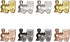 Set 8-4 Set Exqline Train Markers for Mexican Train Dominoes Game of Individual Colors Die-Cast Marker Trains
