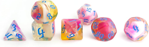Pink D&D Dice Set: Polyhedral Dice for DND, COC, TTRPGs, and Dungeon and Dragons