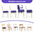 Toddler Booster Seat for Dining Table, Adjustable Safety Buckle Child Booster Seat with Backrest, Waterproof Washable